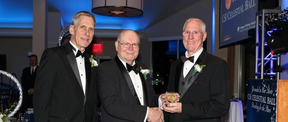 President Fritz honoring Dr. Kress