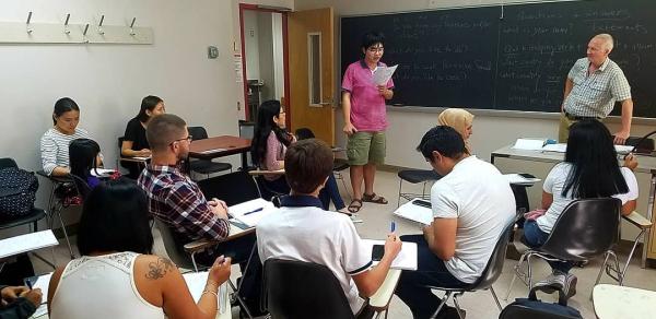English Language Institute students