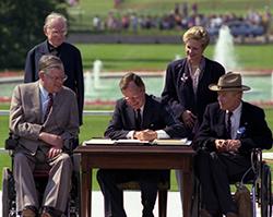 President George H.W. Bush Signs the ADA President George H.W. Bush Signs the ADA
