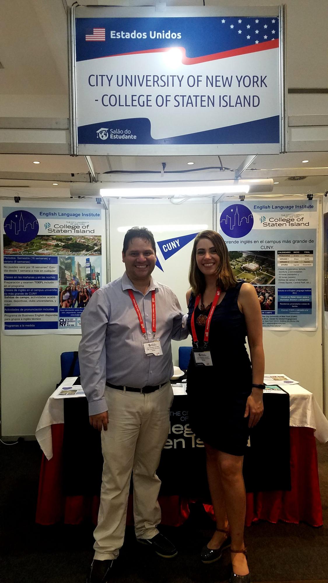ELI booth at the BMI Brazilian student recruitment fair