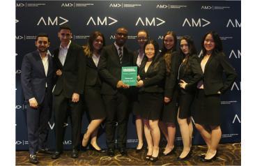 The winning team with their professor Winning team with their professor