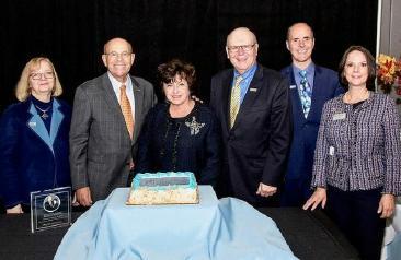 People celebrating the naming of the Lucille and Jay Chazanoff School of Business People celebrating the naming of the Lucille and Jay Chazanoff School of Business
