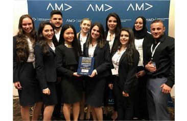 The winning team with their professor Winning team with their professor