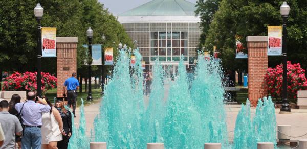 Waterfalls on campus